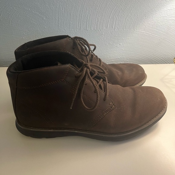 Timberland Edgemont Chukka Ankle Boots Brown Suede Lace Up - Picture 5 of 14